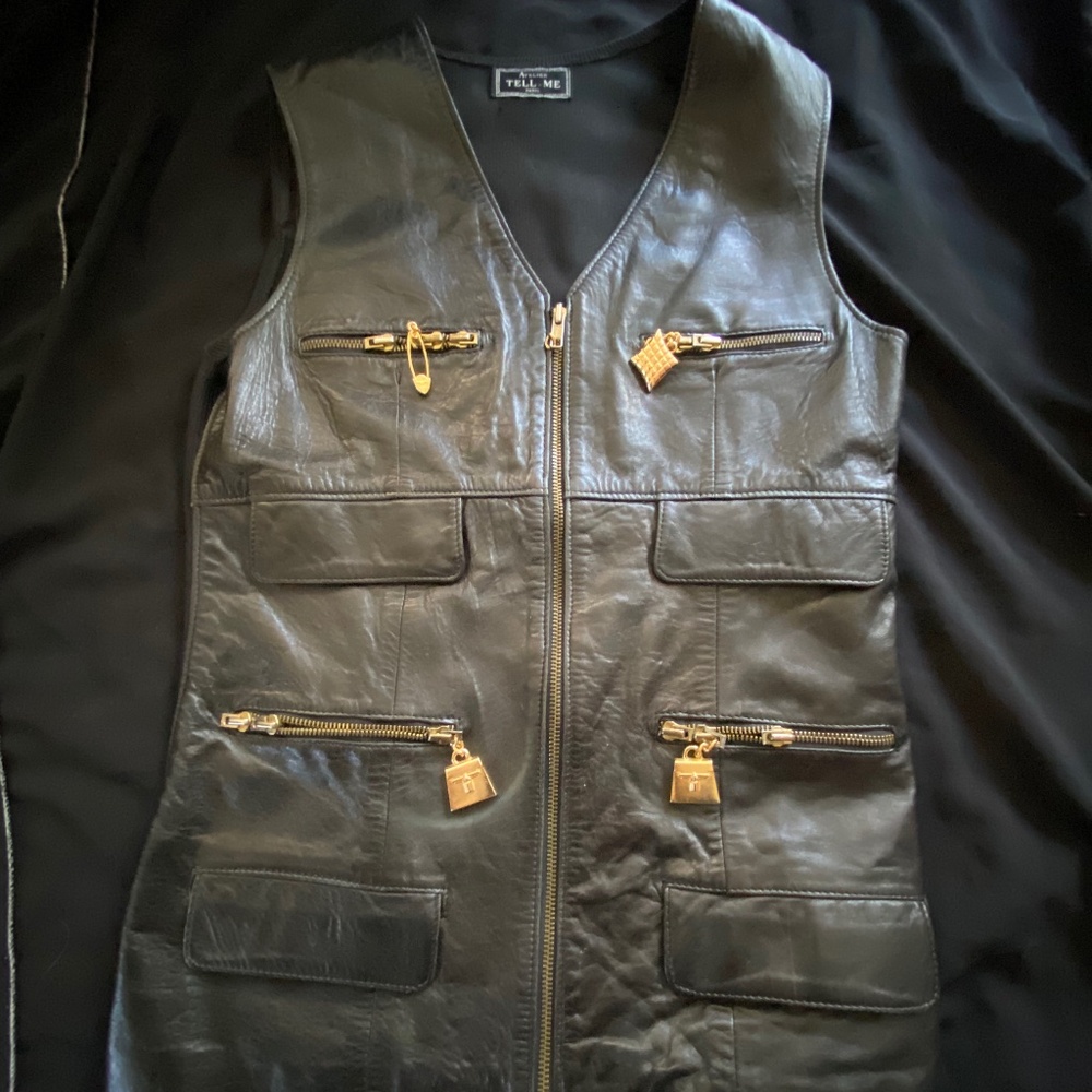 Atelier Paris leather vest